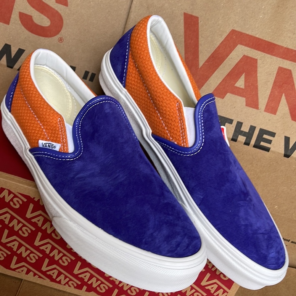 Vans Classic Slip On P&C Royal Blue/ Apricot Buff sneakers WMNS